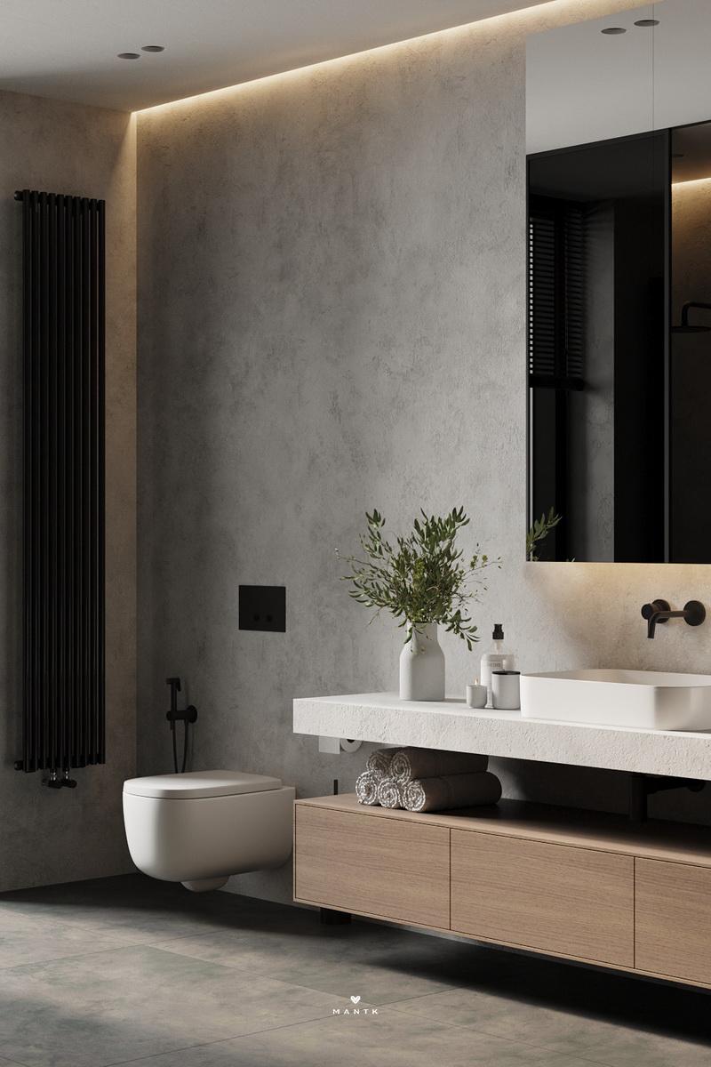 浴室设计现代轻奢风品质生活必备,有意识和极简主义的浴室设计