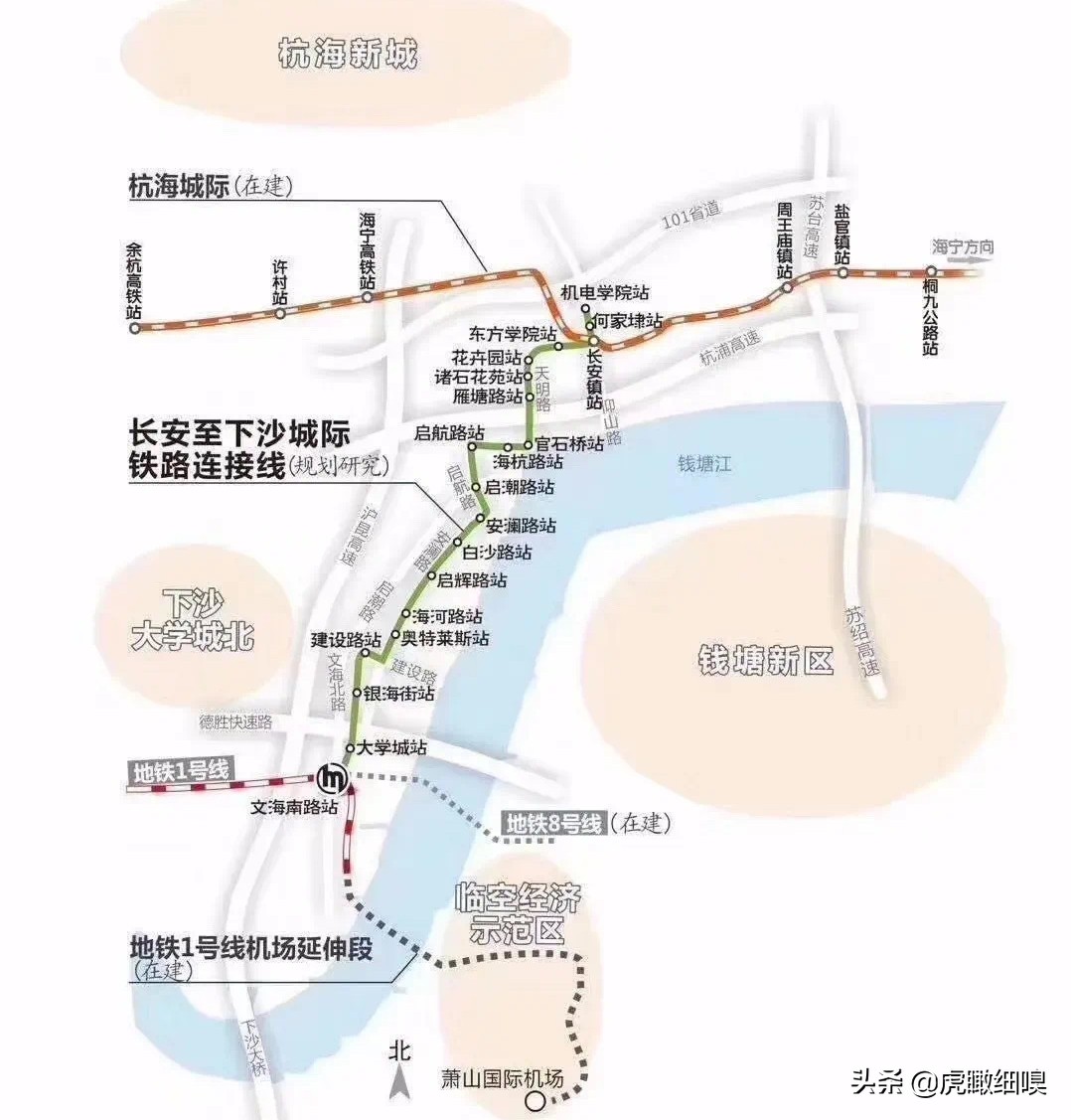 下沙大学城北230米大楼规划,杭州大学城北未来可期
