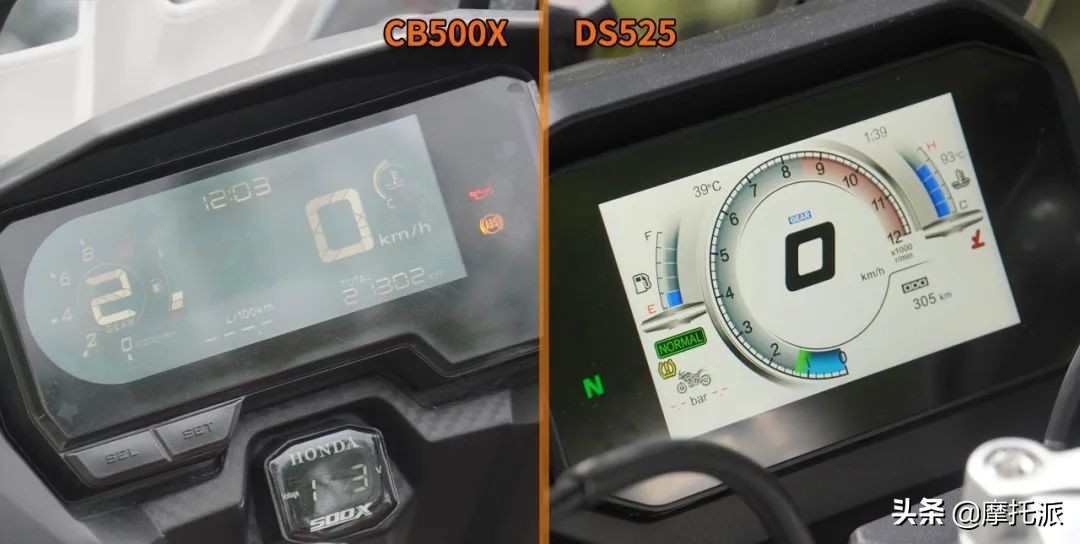 对比评测cb500x,ds525x对比本田cb400x