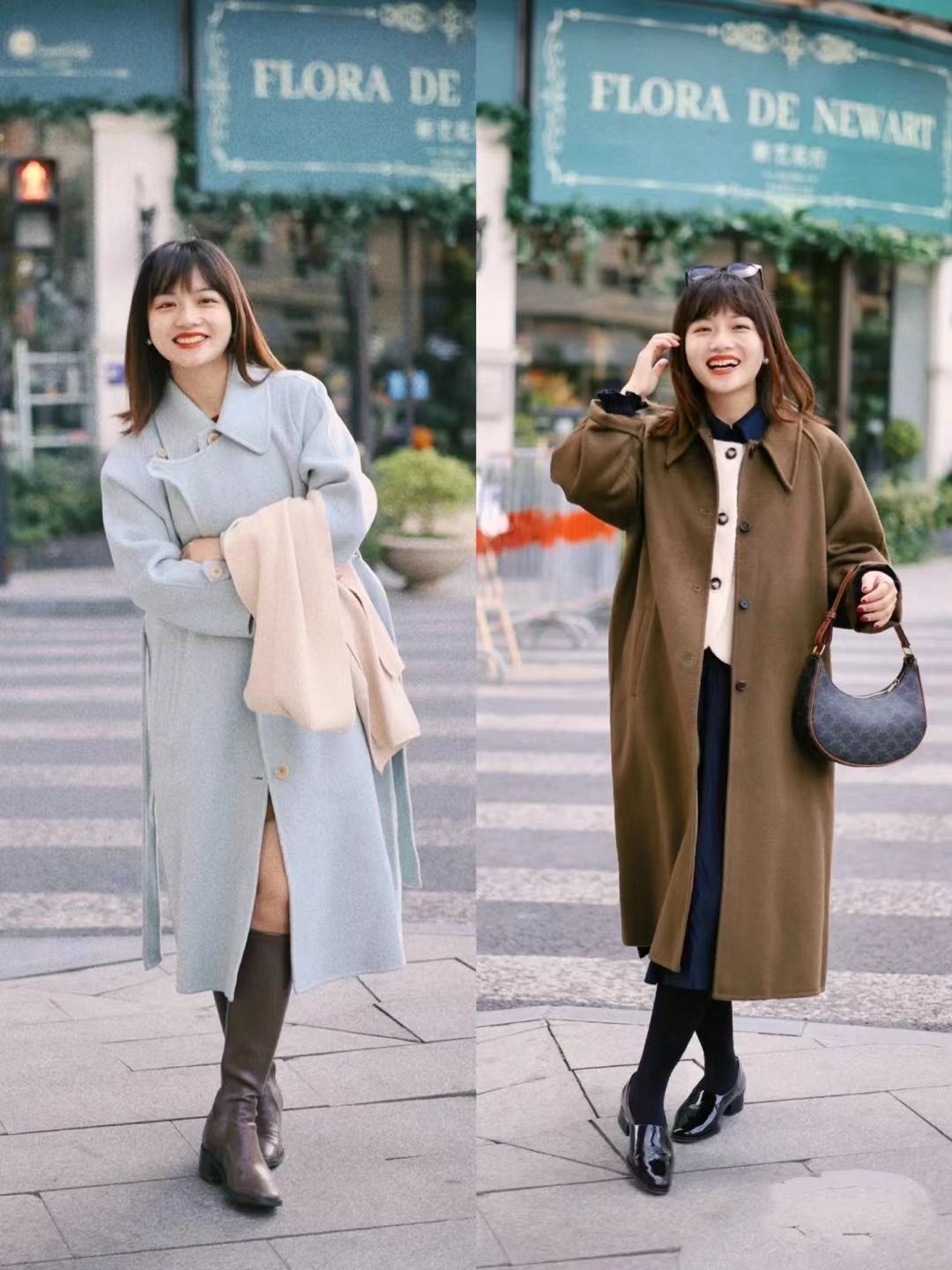 小个子如何穿大衣好看,小个子穿宽松格子大衣好看吗