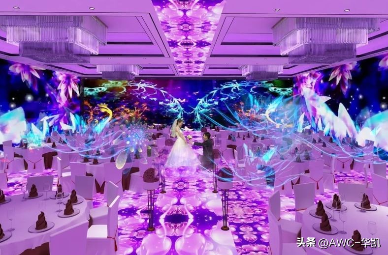 上海高级全息婚礼案例,创意婚礼全息宴会