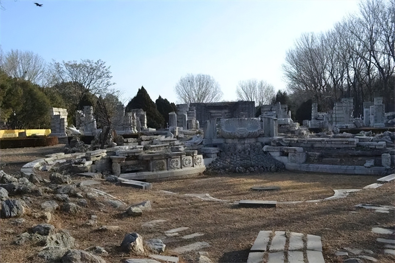 英国拍卖圆明园图片,圆明园烧毁前照片在英国拍卖