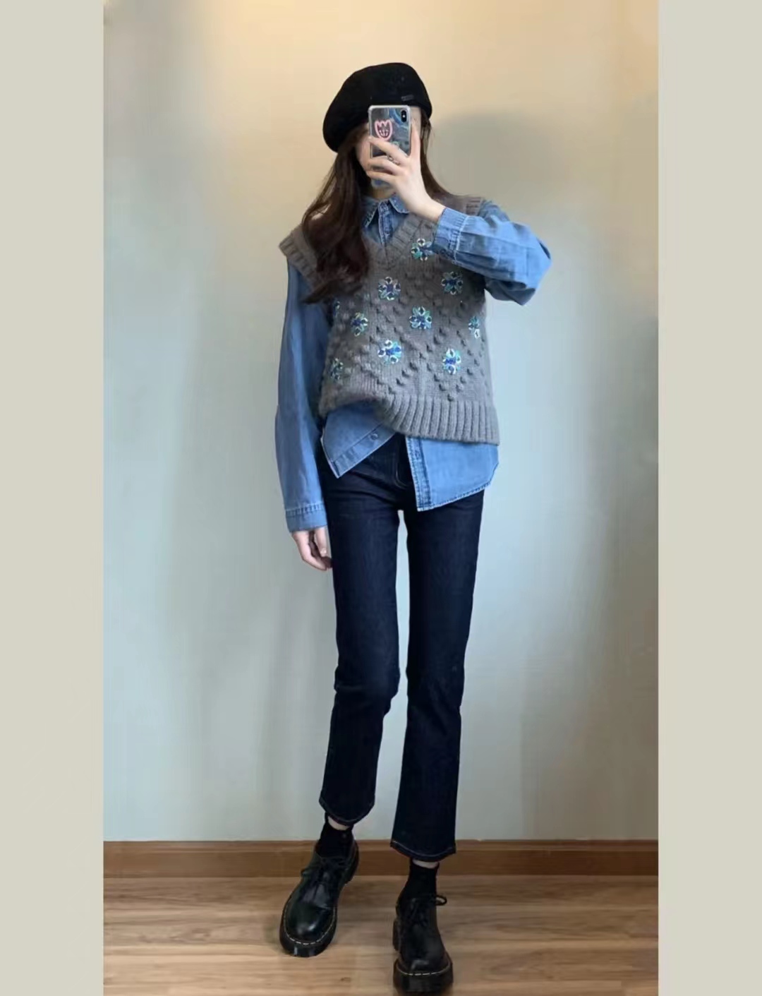 冬季穿搭女生韩系温柔套装,适合冬季15岁女生的时尚穿搭套装