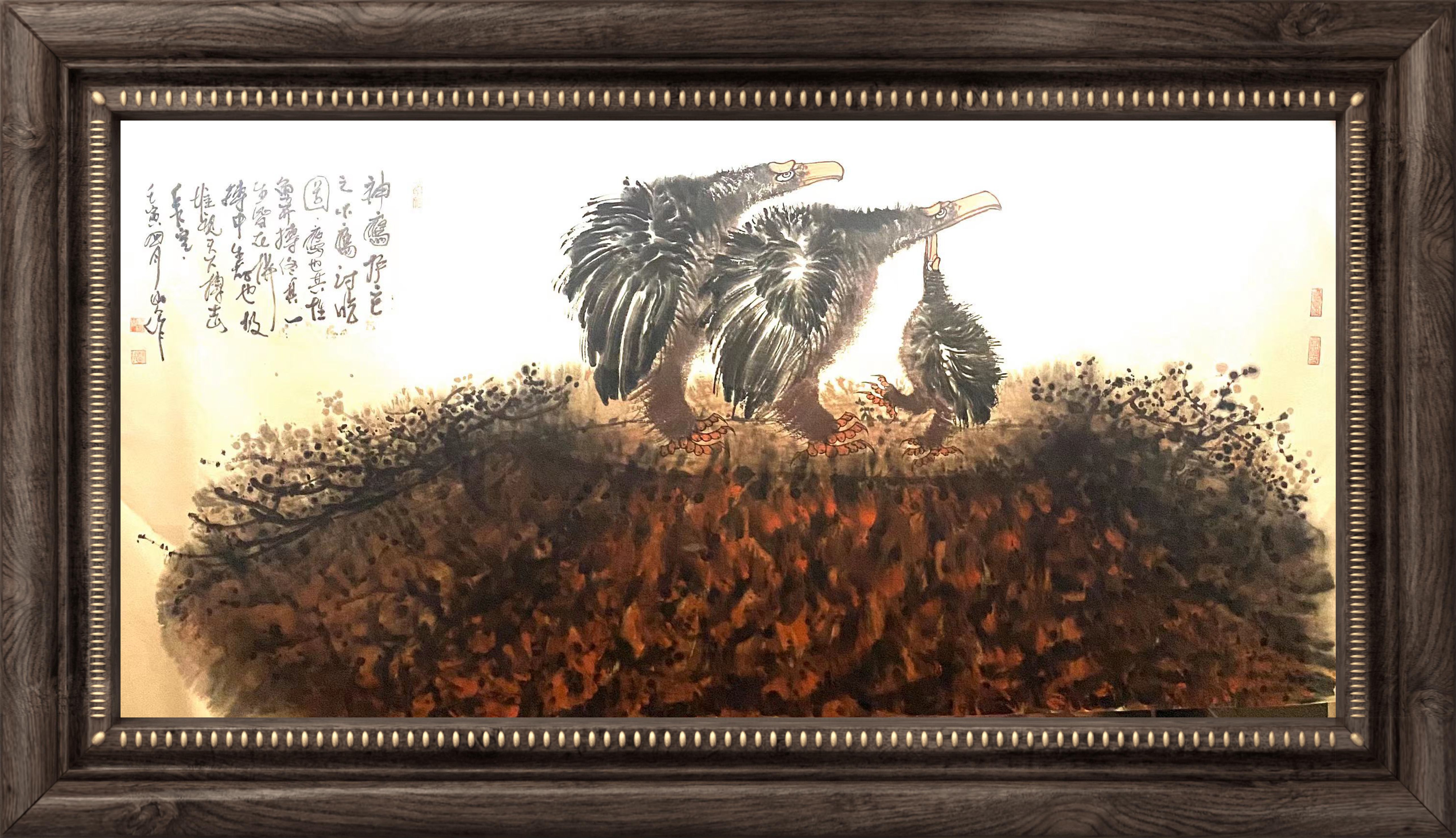 画家朱祖国作品集,书画家朱祖国的指墨画