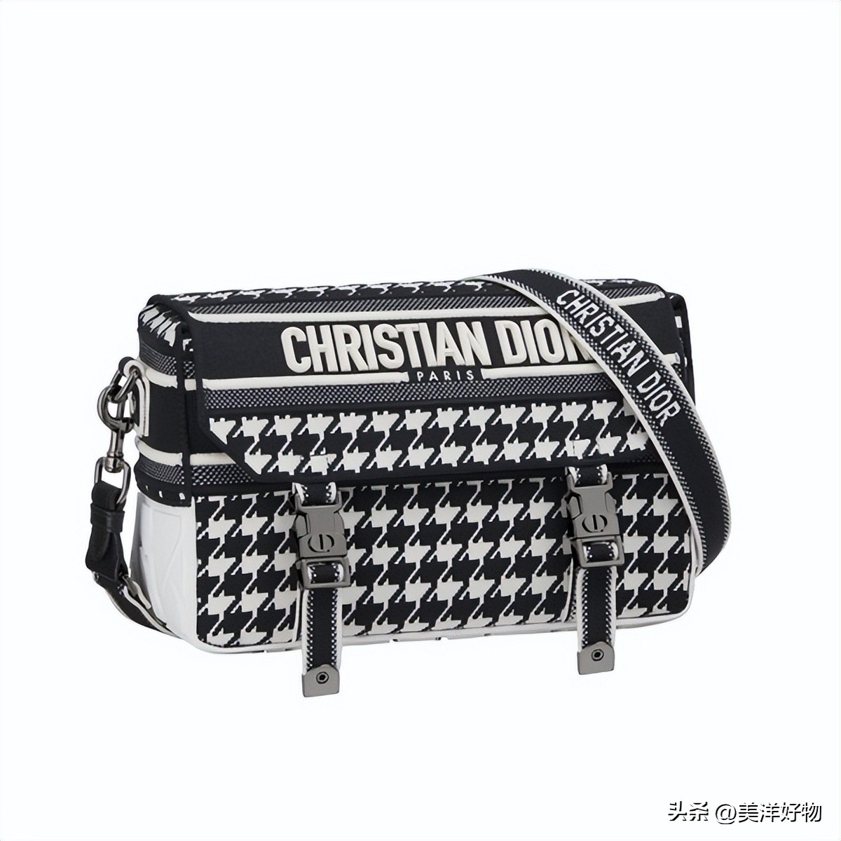 dior千鸟格单肩包,dior托特包千鸟