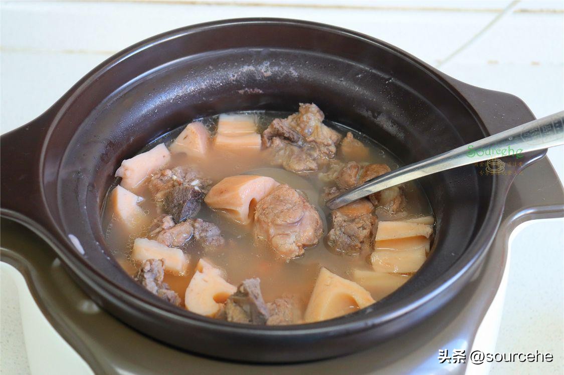 砂锅炖莲藕海带排骨汤的做法,高压锅炖莲藕排骨汤的家常做法