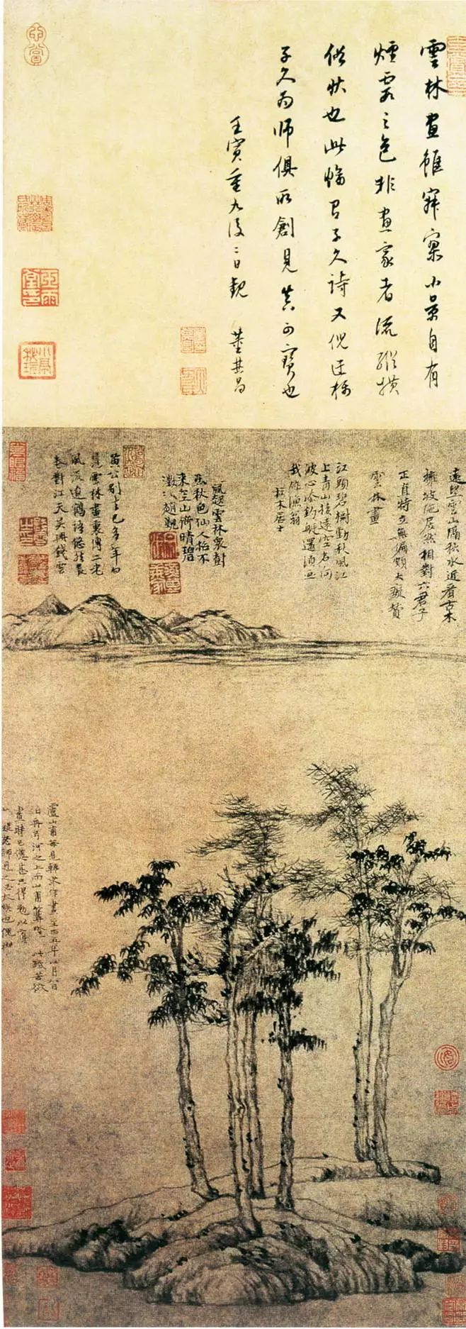 山水画入门临摹作品,山水画入门线条练习