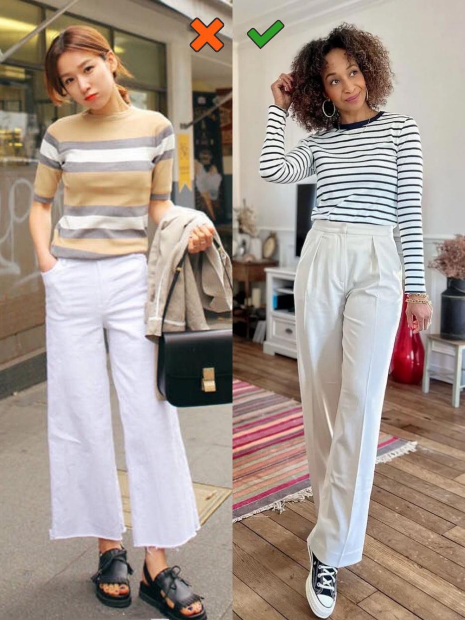 经典条纹衫的三种搭配,条纹衫怎么穿好看