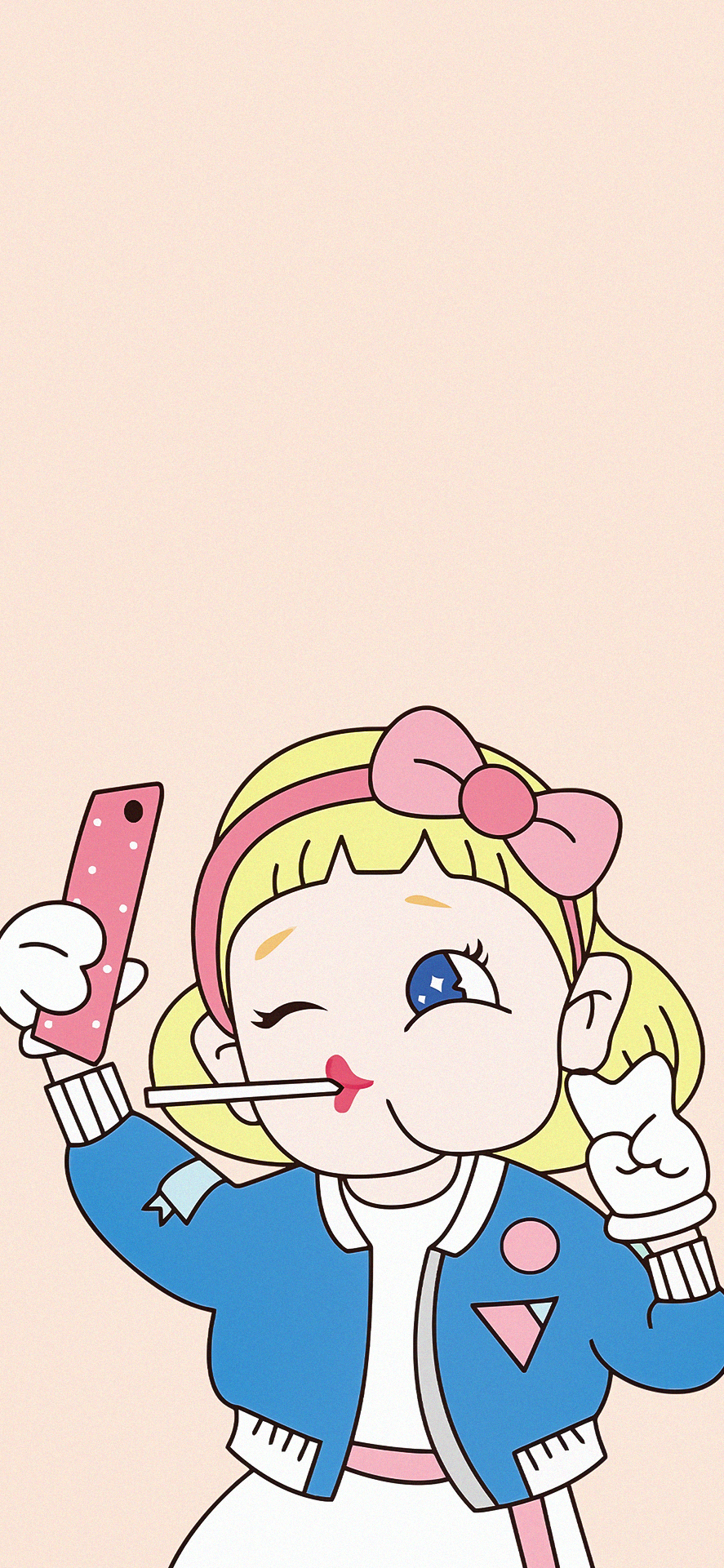 不二家卡通可爱壁纸,不二家大叔老虎壁纸