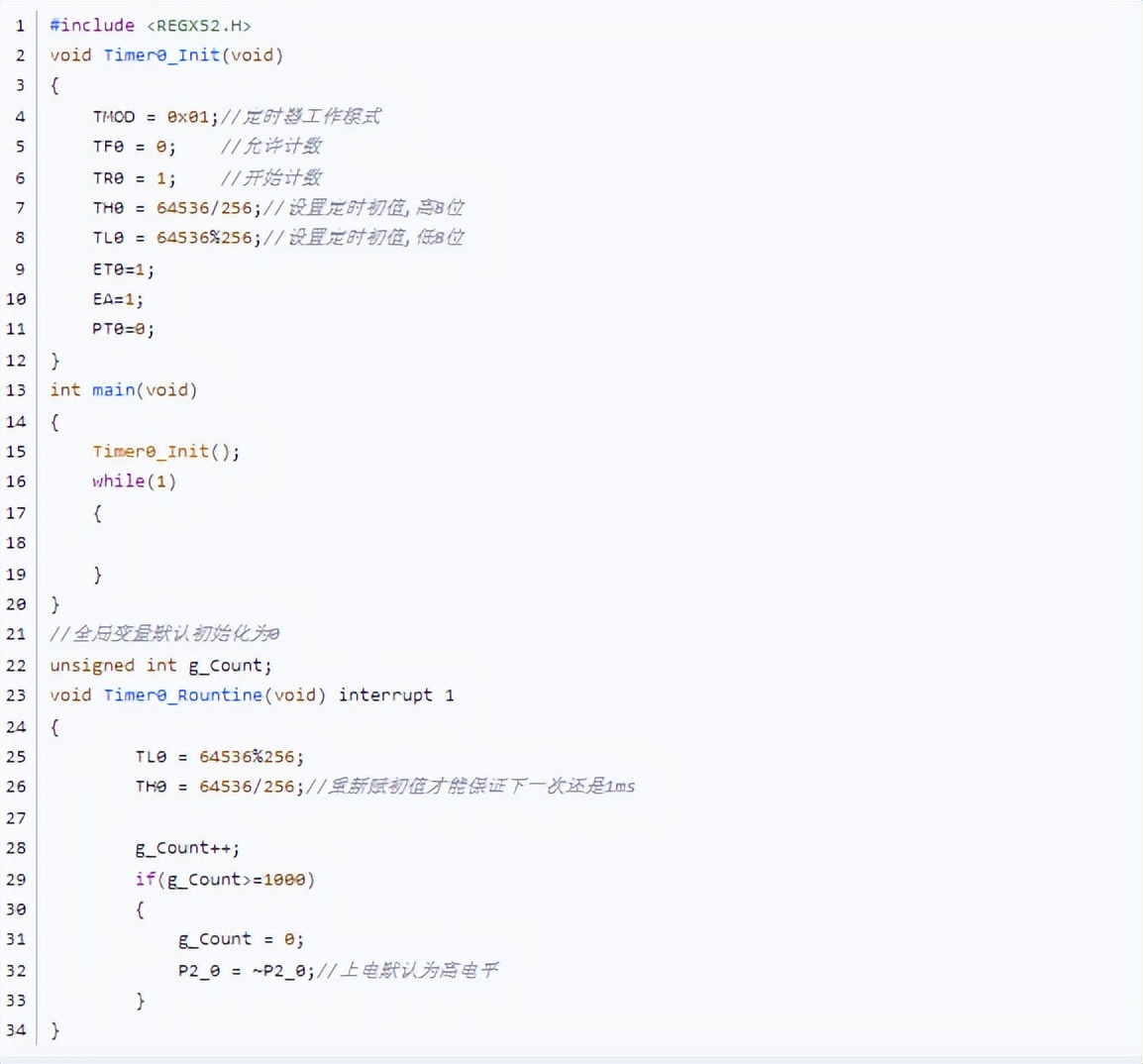 51单片机定时器讲解,51单片机定时器工作步骤