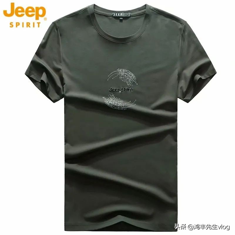 jeep短袖t恤专卖店男装翻领,jeep短袖t恤男纯棉官方正品