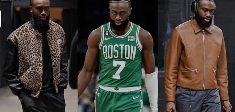 nba篮球衣杰伦布朗,最新nba球星入场穿搭