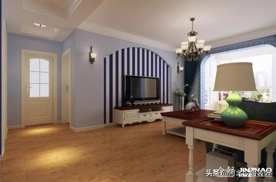 「完工实景」众美绿都110㎡地中海风格，100%还原效果图