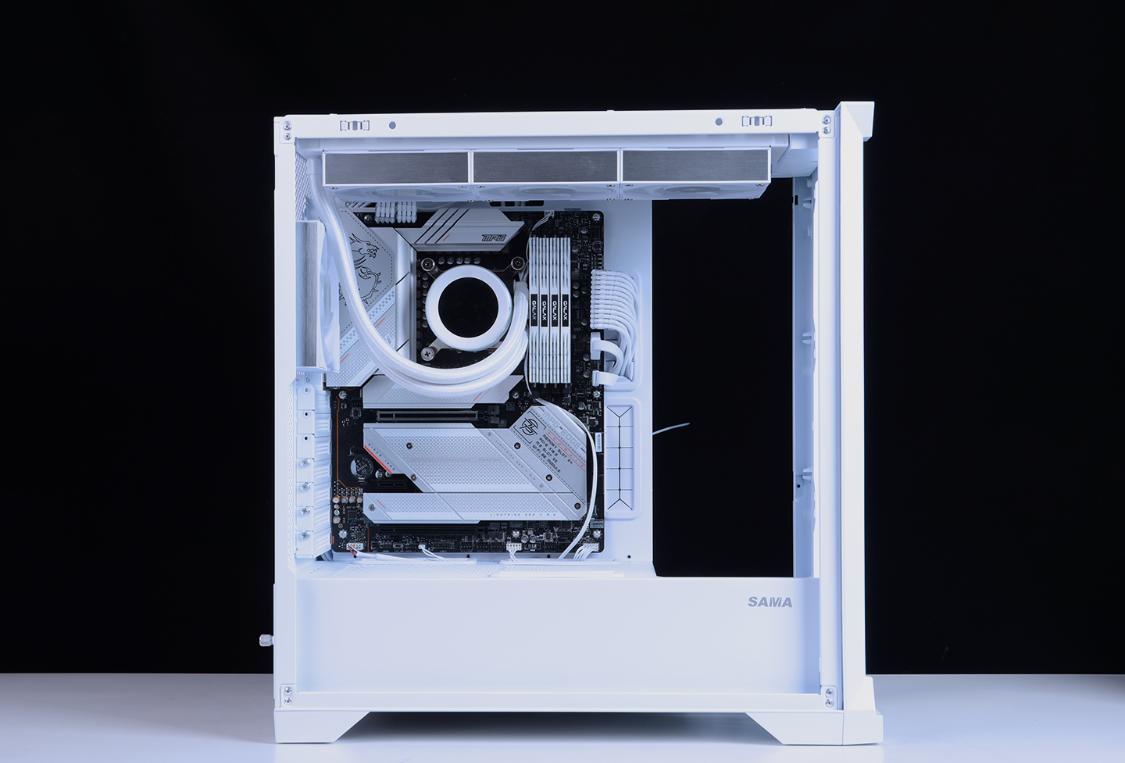 白色主题装机配置分享：13600K+4070Ti名人堂+先马颜之神机箱装机