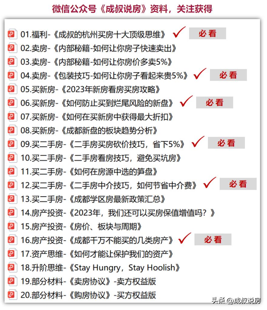 成都楼市：买房优选选择区域，明确目标！