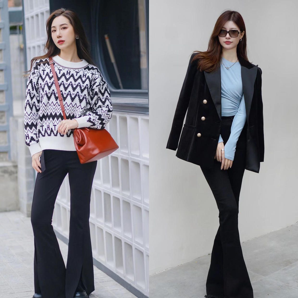 这才是当下最流行的女装,春季最新版哈伦裤穿搭