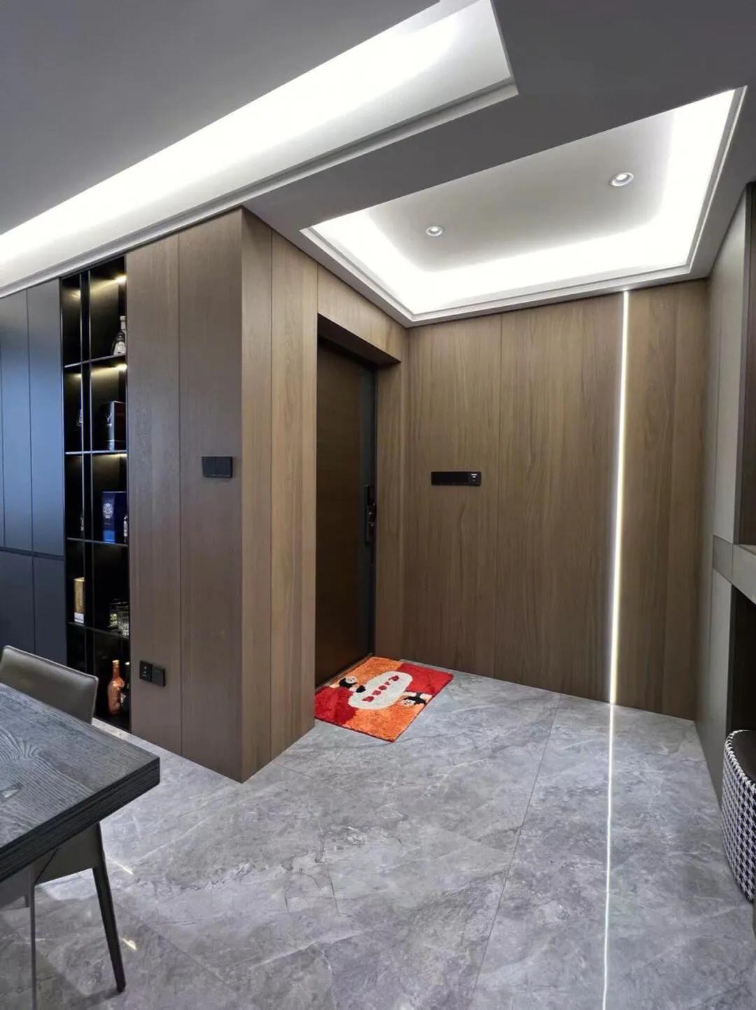 30平米木饰面门店装修效果图,2021木饰面板装修效果图