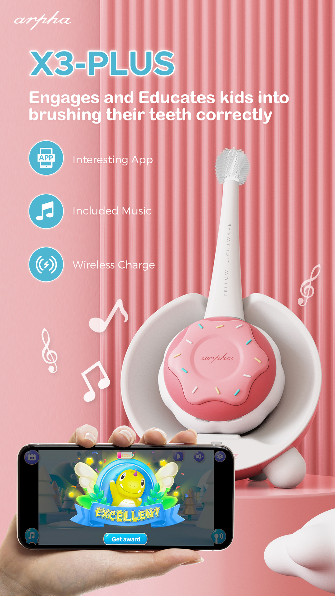 arpha电动牙刷好吗,arpha儿童电动音乐牙刷