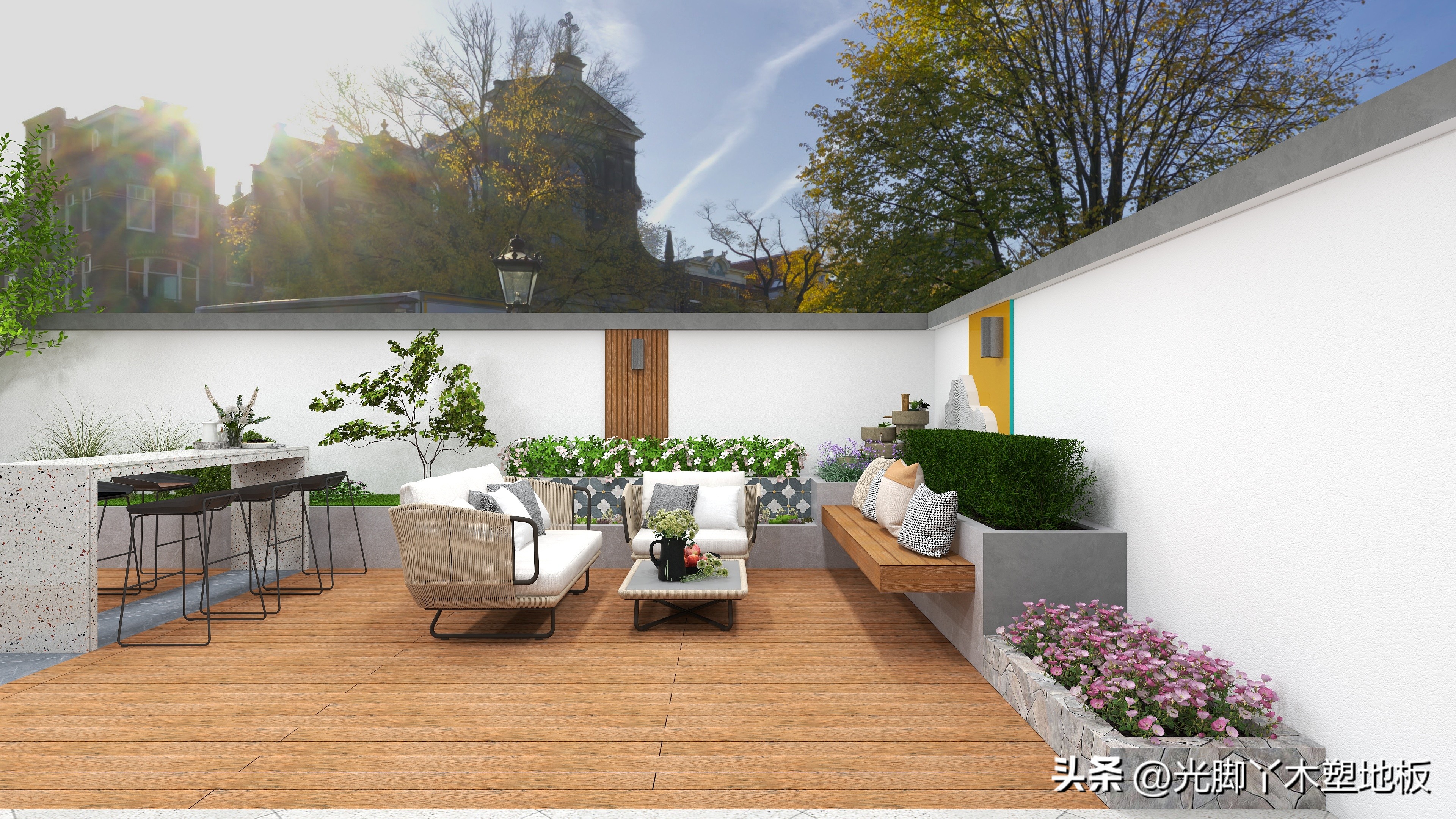 园林绿化户外塑木,木塑板材环保