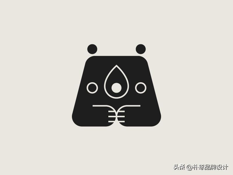 张开血盆大嘴IP动物形象河马元素logo创意集锦