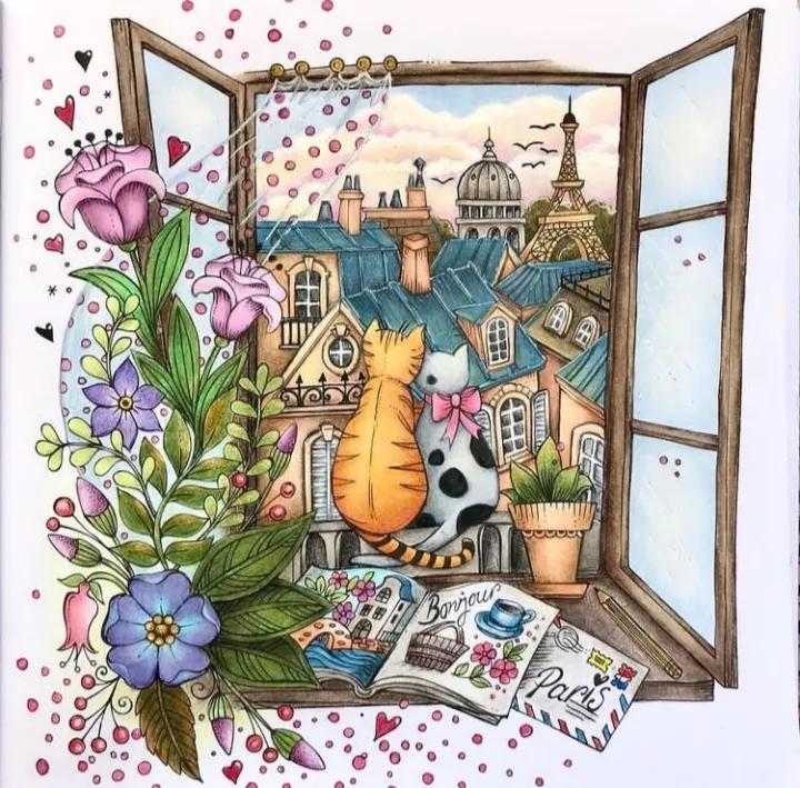 100幅初学者彩铅画花卉,100张新手彩铅临摹图片