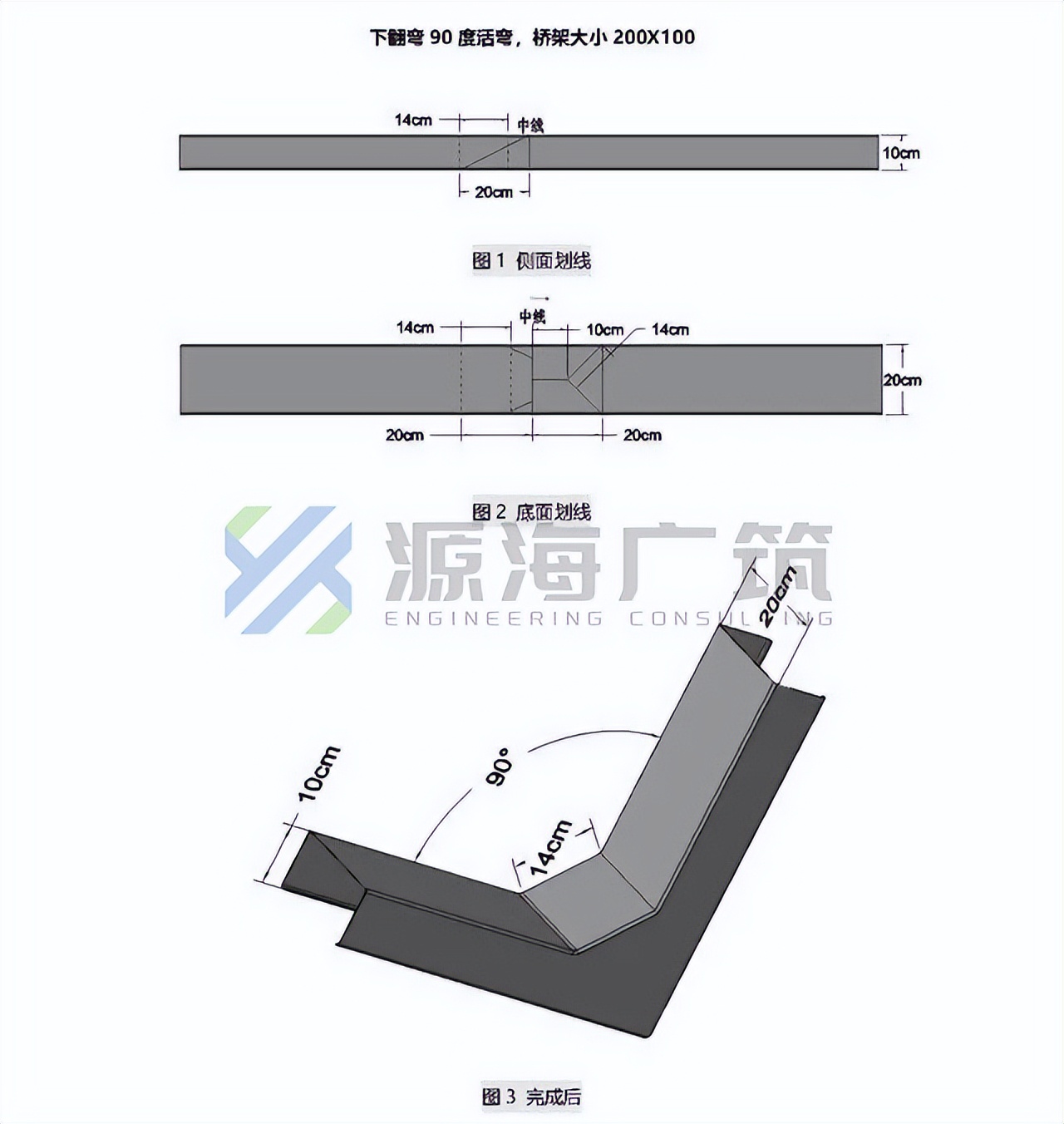 桥架90度弯头做法尺寸,100*50桥架弯头尺寸