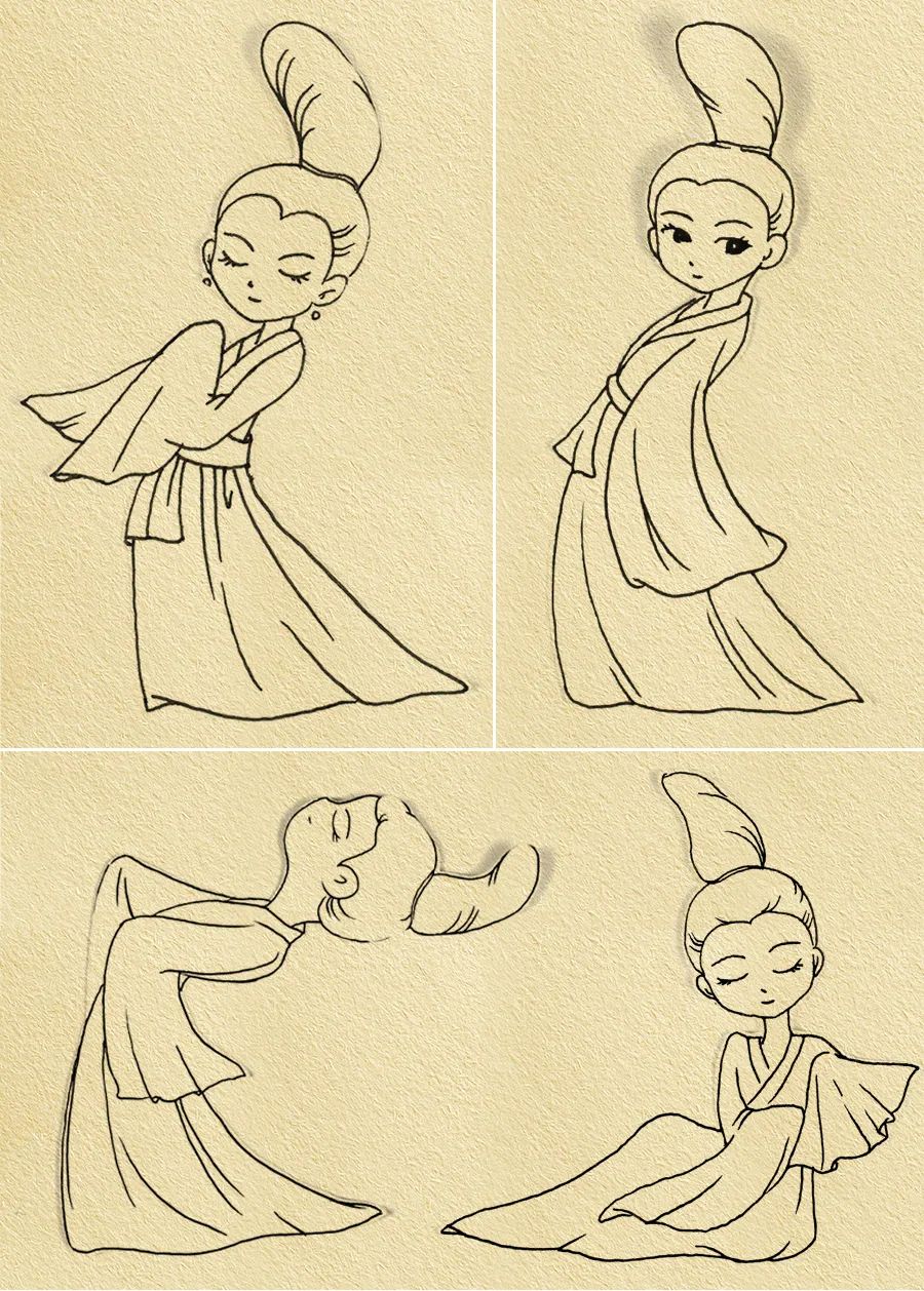 儿童画教程｜春季卡通动漫课程《千里画卷，只此青绿》