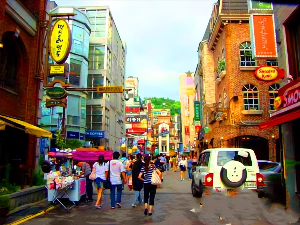 韩国旅游韩国酒吧街,韩国首尔旅游地图