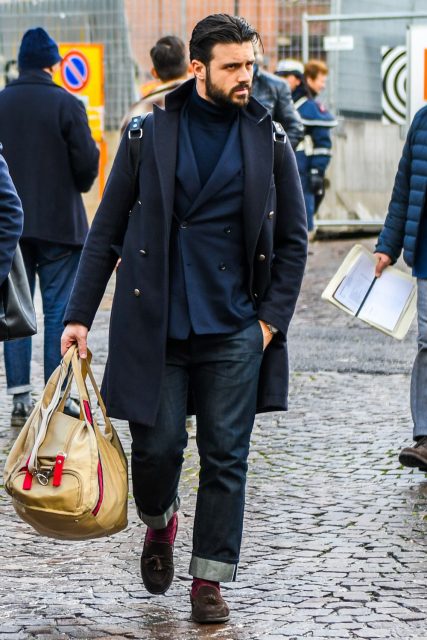 男士西服牛仔裤皮鞋可以搭配吗,皮鞋搭配牛仔裤怎么穿好看