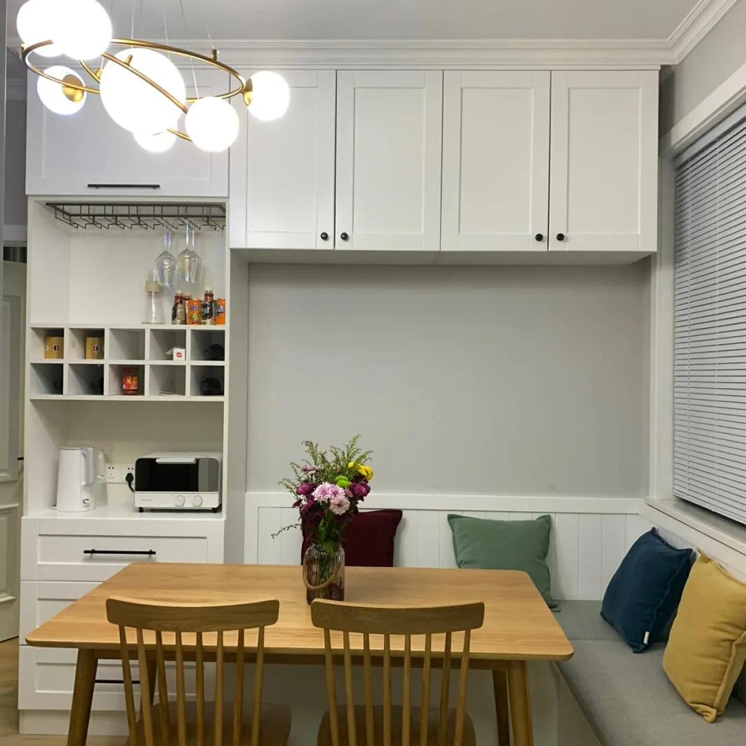 小户型餐厅卡座设计30款,小户型3平米卡座餐厅