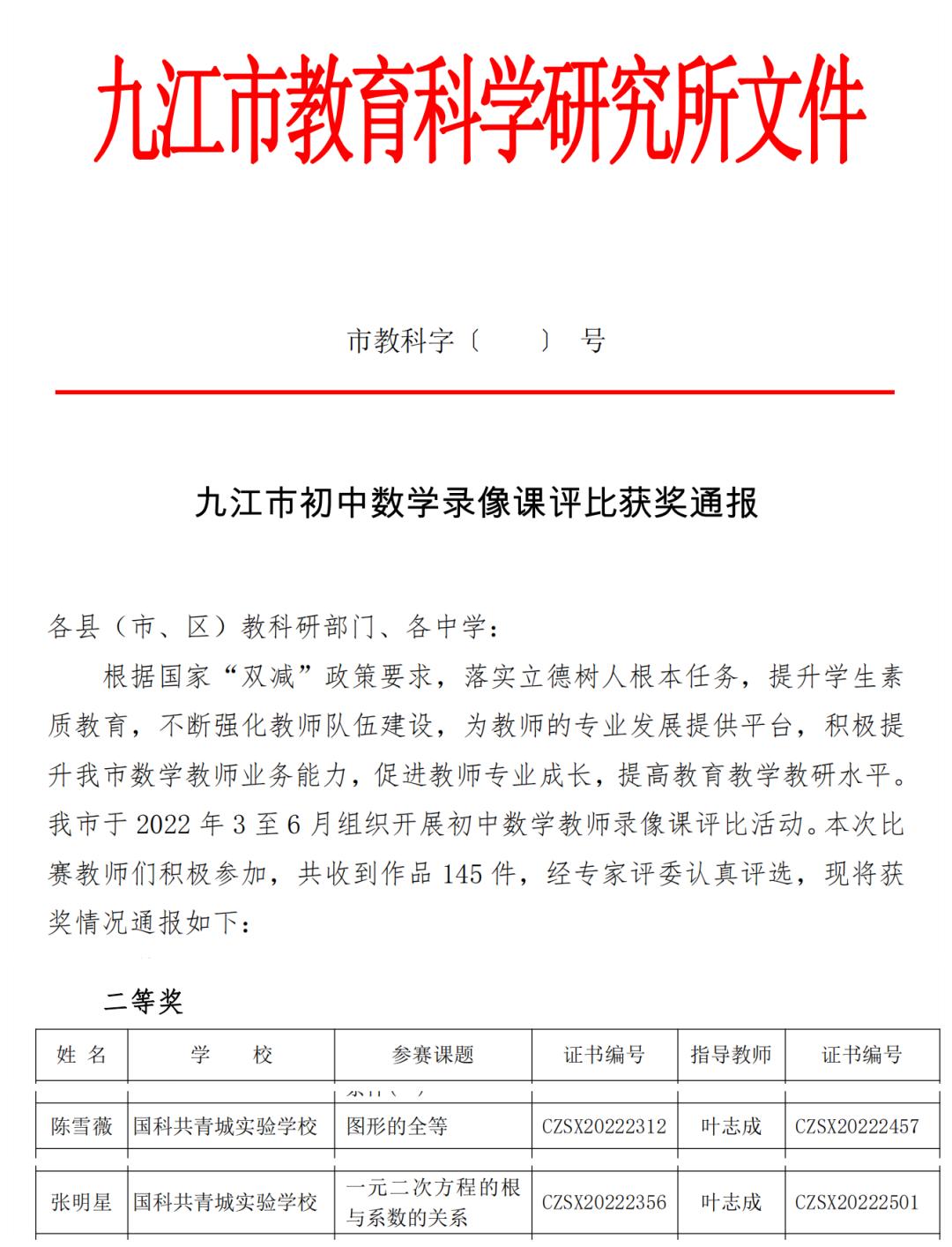 国科共青城实验学校2023成绩,国科共青城实验学校九江
