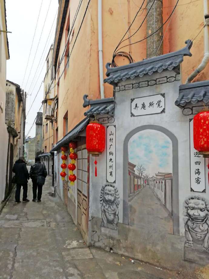 萧山临浦老街夜景,老街临浦镇