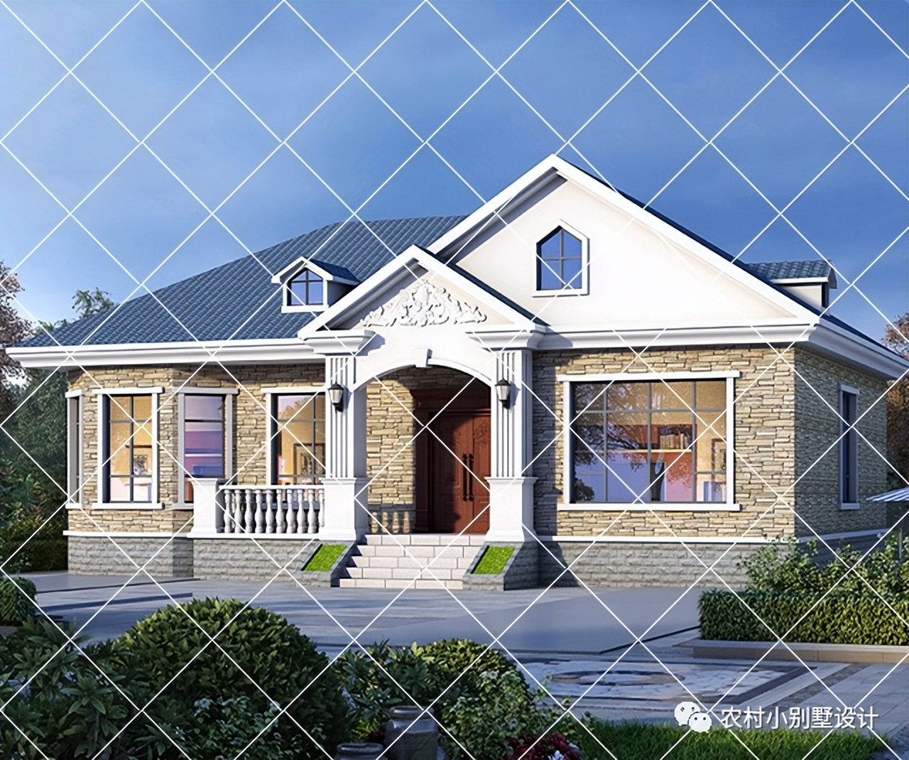 一层半层小别墅新款农村自建房,农村自建房一层别墅设计最新款