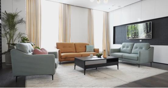 小户型布艺沙发组合,左右沙发系列