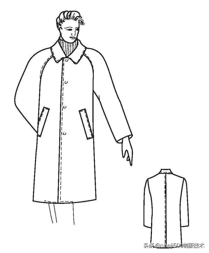 男装样板操作范例结构及放码详解