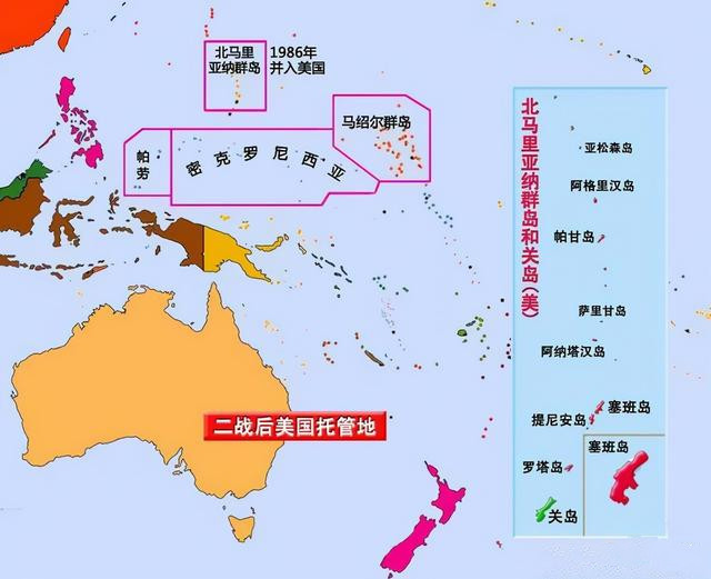 美军关岛基地在哪里,关岛的军事基地在哪