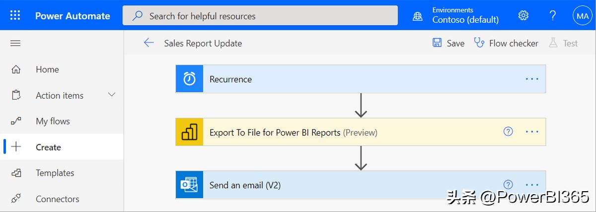 powerautomate中文教程,powerbi的报表导出到网页