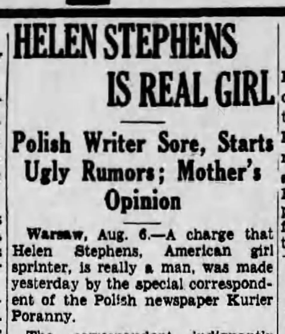 奥运会运动员双性人,奥运十大争议