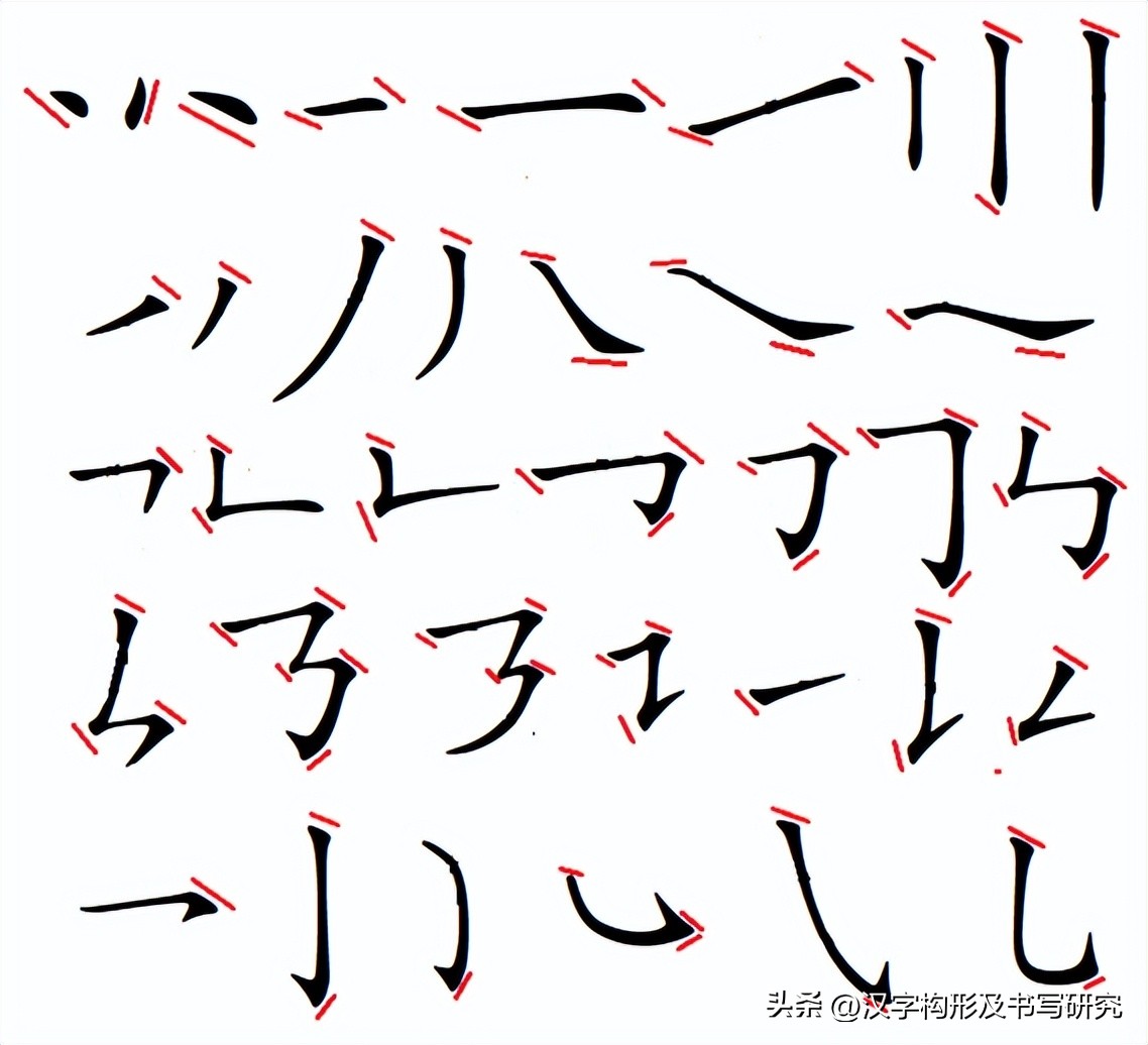 硬笔书法的顿号,号字硬笔书写技巧