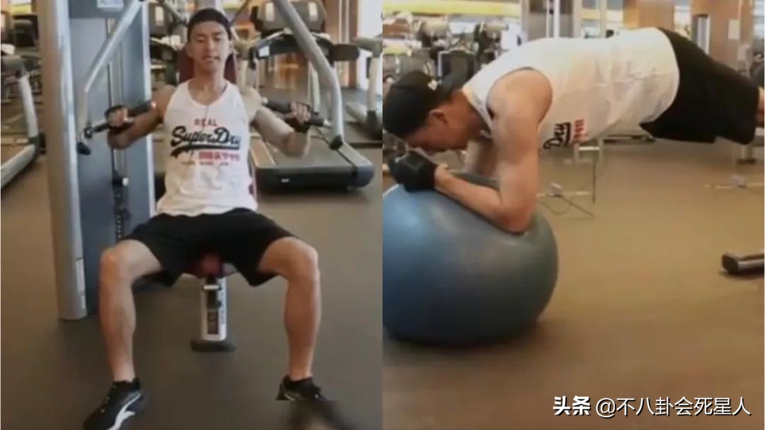健身有效和健身无效的男演员,男明星无器械健身