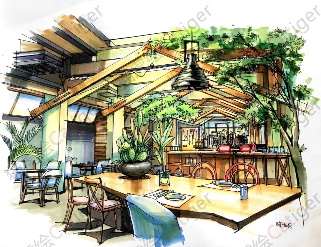 猫虎画,猫虎绘画