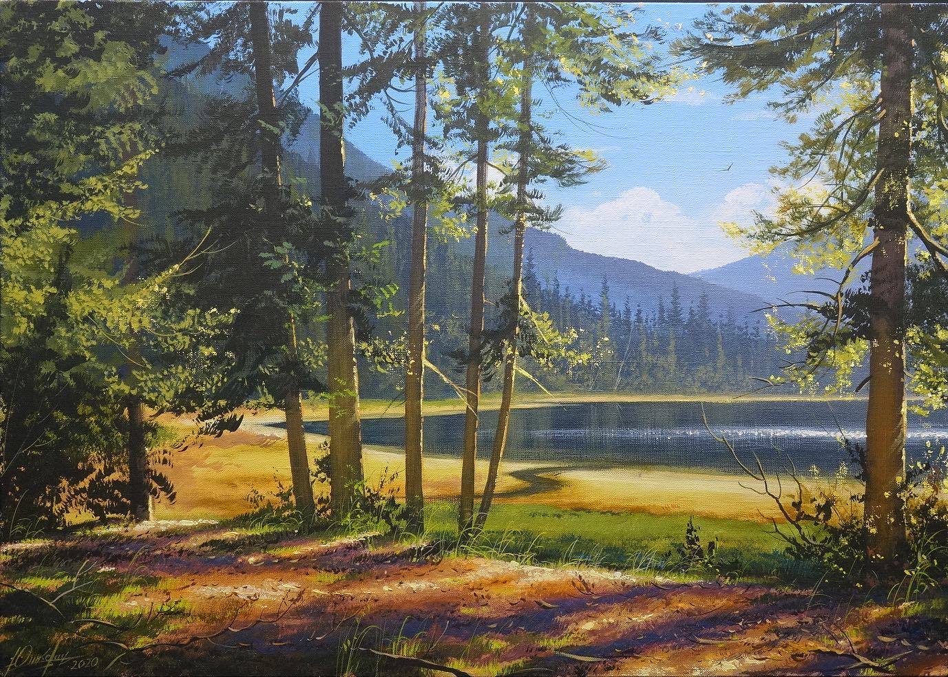 画家维克多风景画图片,维克多丙烯风景画颜料