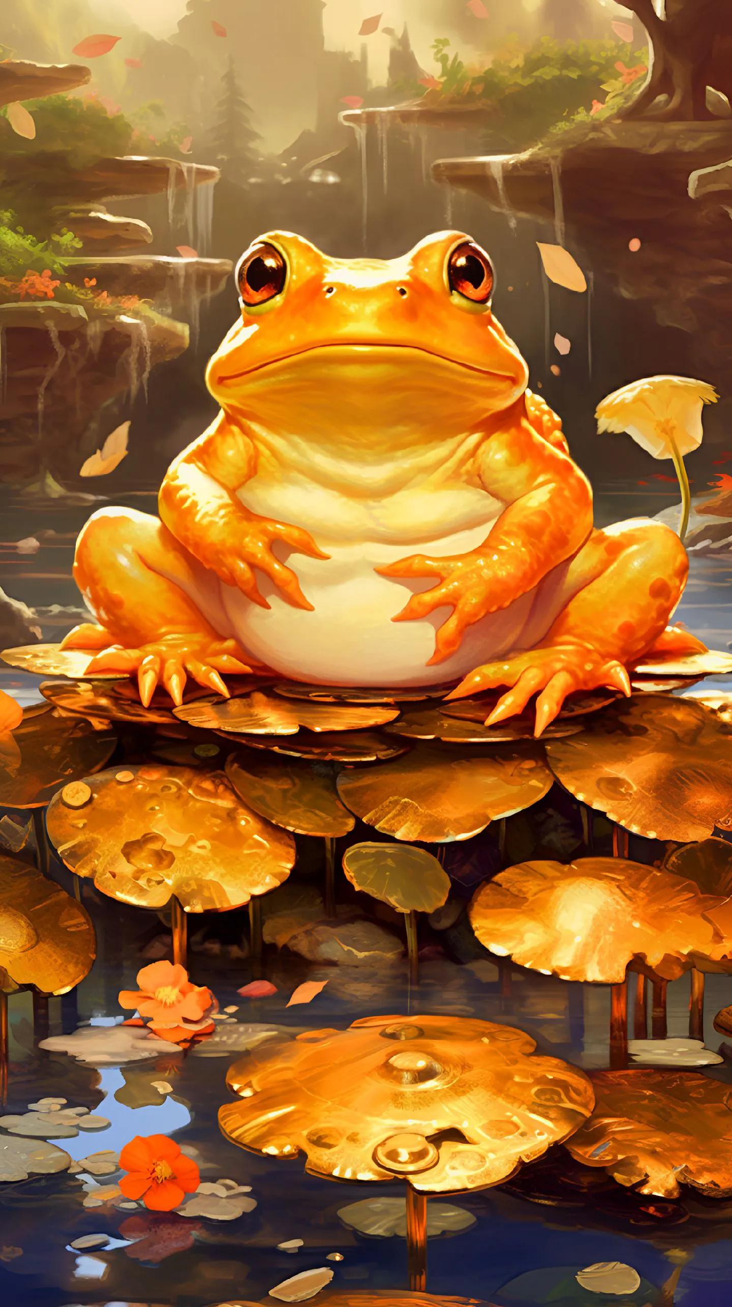 男士专用壁纸金蟾,金蟾纳财壁纸