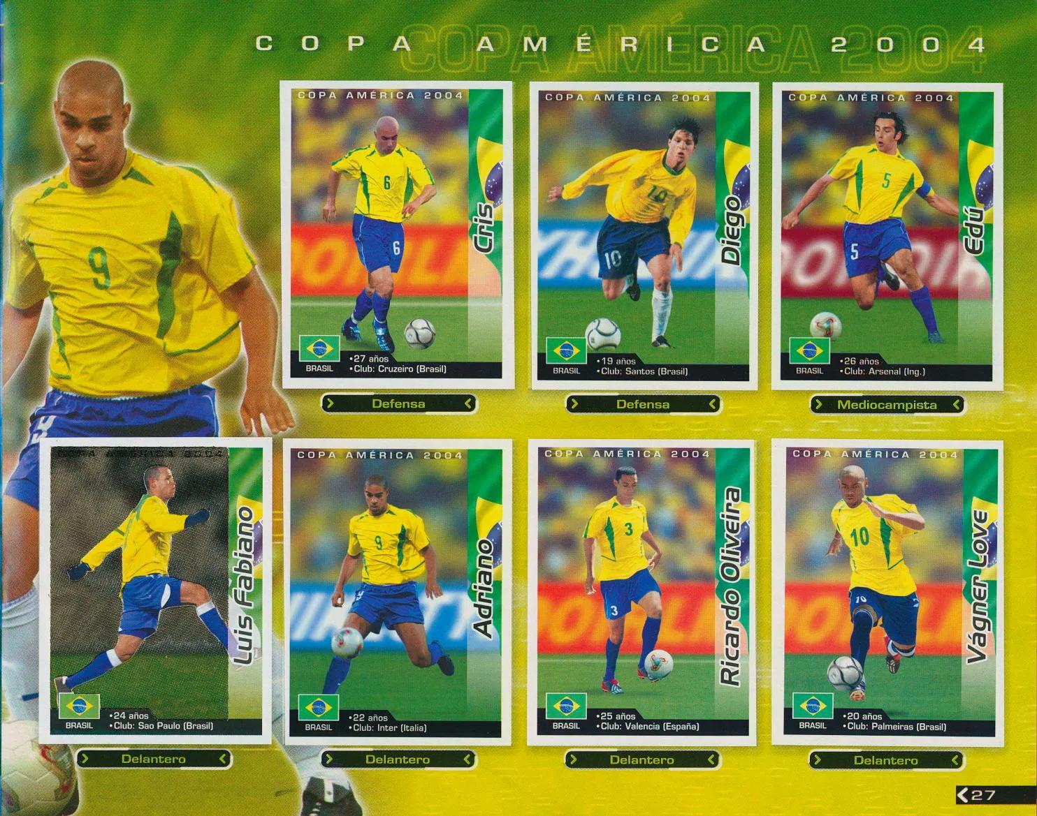 2004美洲杯巴西队大名单,2004美洲杯巴西队名单