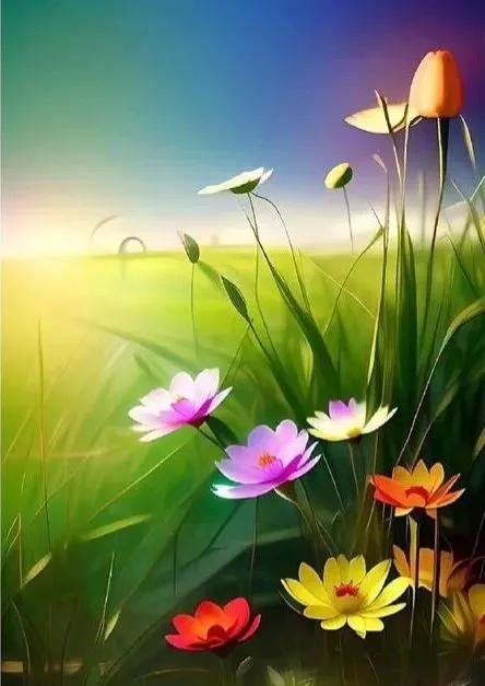 人间最美三月天春花烂漫展笑颜,人间最美四月天一花一草一世界