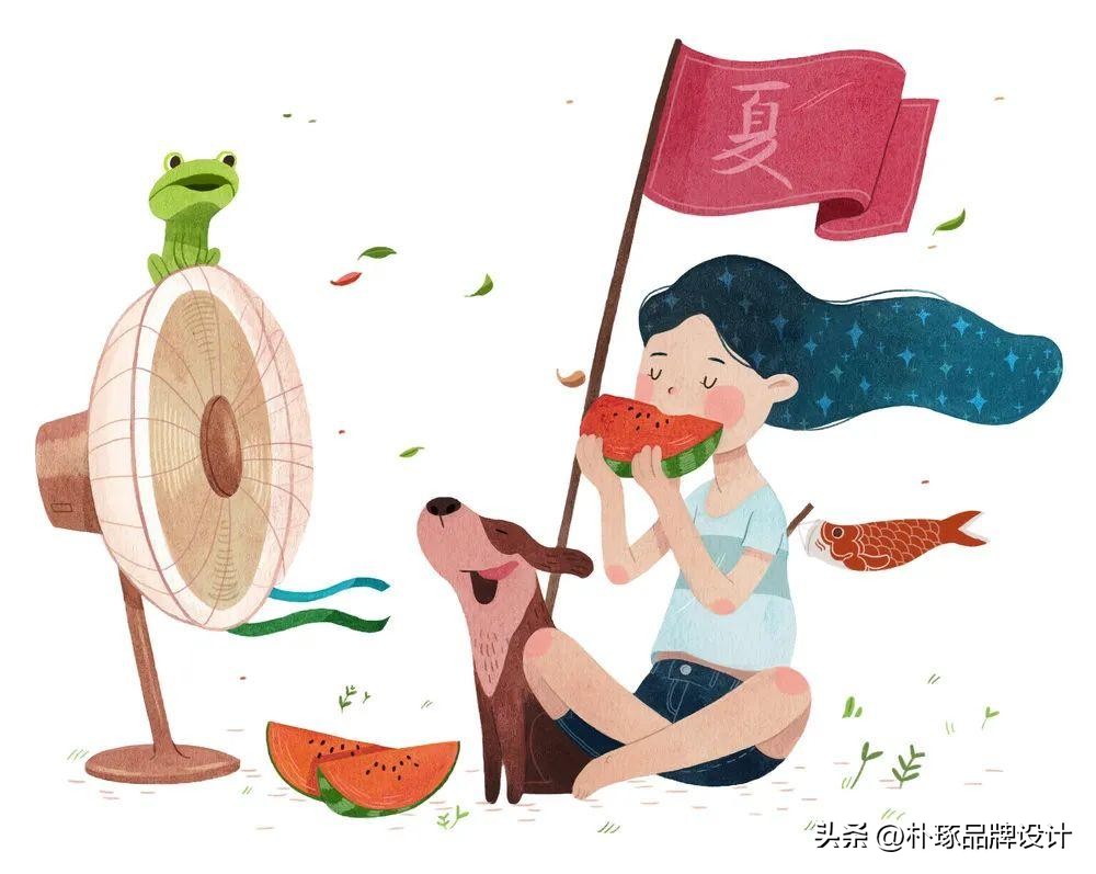 有深度意境的插画,如此清新淡雅的插画太有美感了