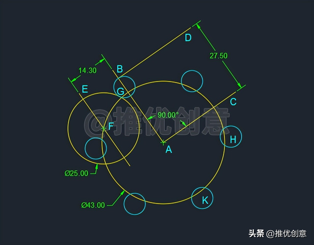 cad制图两个圆相切怎么画,cad制图两圆相切的画法