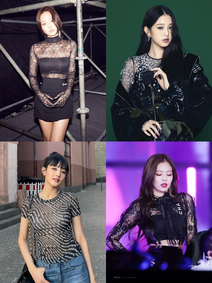 韩国明星穿牛仔衬衫女,韩国女明星穿衣搭配图片夏装