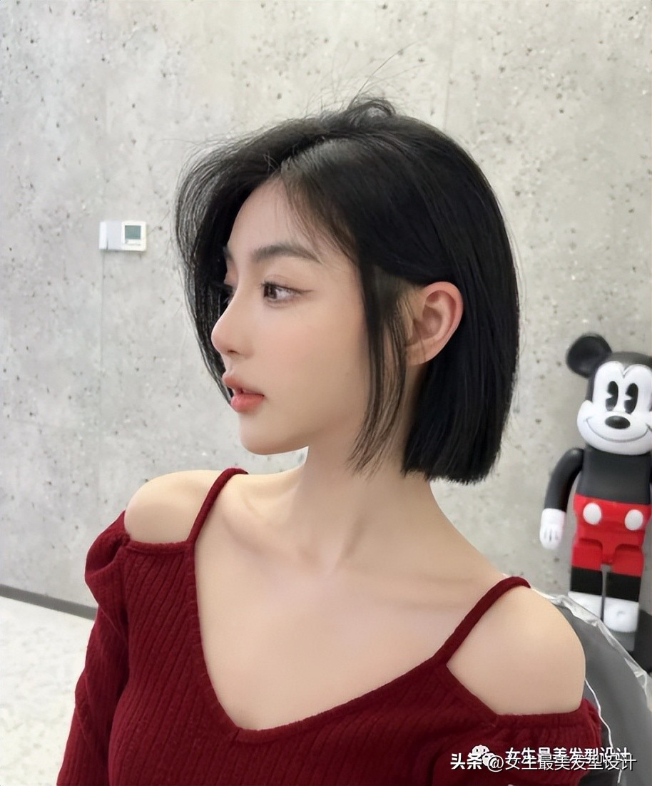 高冷齐肩发又酷又飒图片,超a超飒的女生齐肩短发