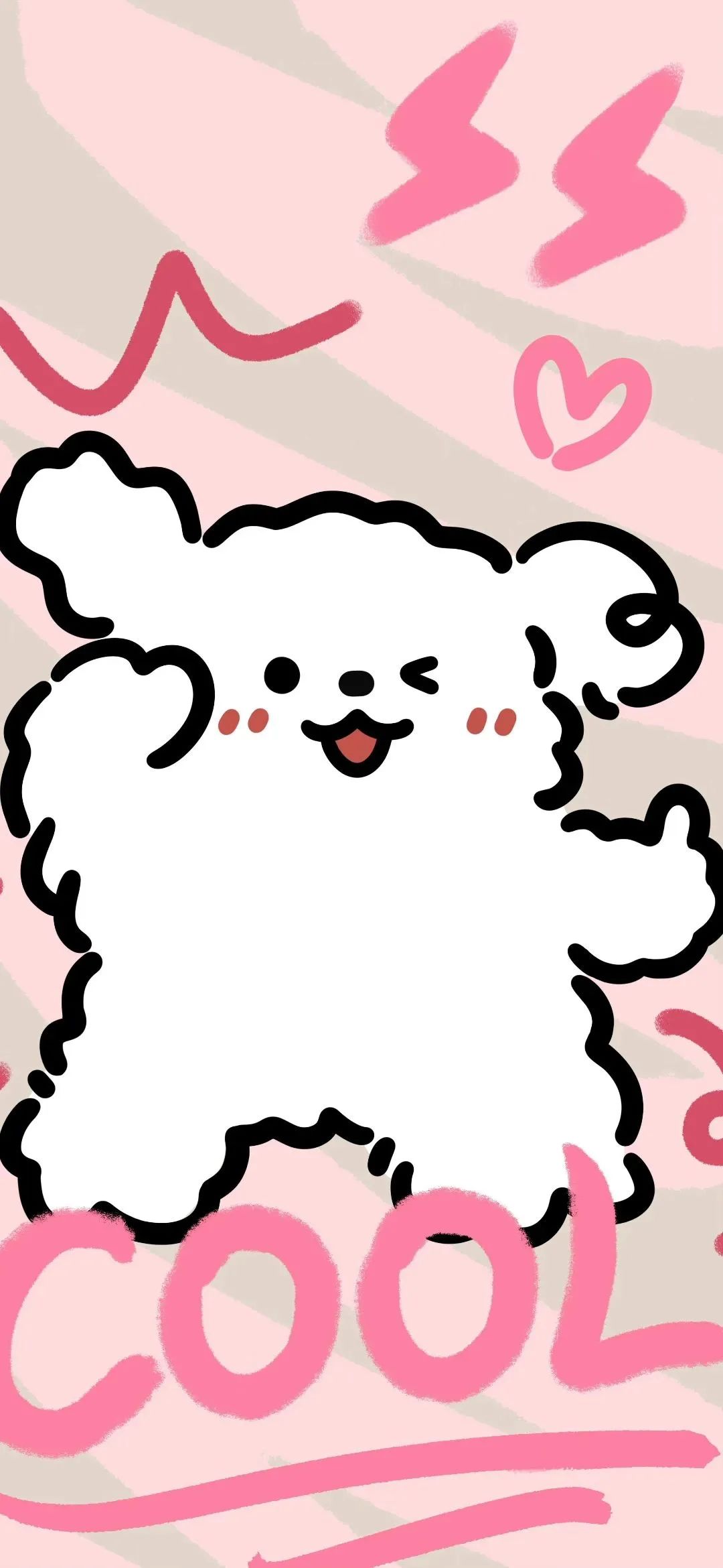 可爱的卡通男女背景,女生聊天背景可爱卡通